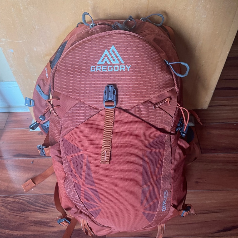 Gregory Orange Hiking Backpack with Compression Straps - Picture 7 of 13